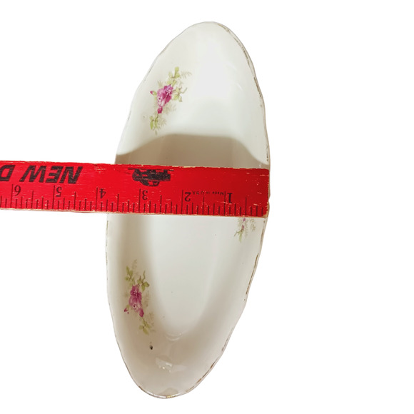 Floral Celery Trinket Ring Soap Dish Oblong Transferware Mid Century Modern VTG - Picture 8 of 16